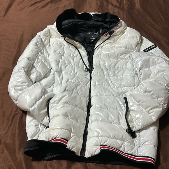 Calvin Klein ski jacket, size medium. Colors winter white, black and red - Picture 1 of 1